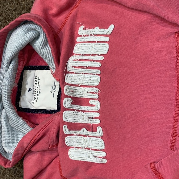 Abercrombie & Fitch Jr. Pink Hoodie Pullover - Picture 3 of 9